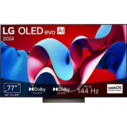 ​lg Oled77c43la – 77 Inch Oled Evo 4k Smart Tv – Met Ai 144hz En Dolby Vision | Nieuw (outlet)