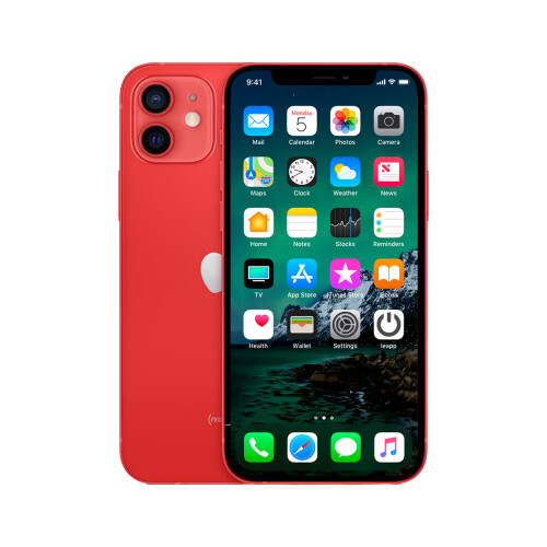 Refurbished iPhone 12 Mini 64 GB Rood Licht gebruikt