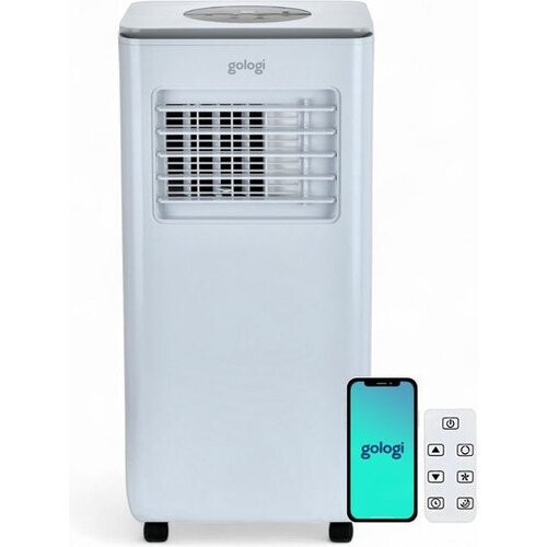 Tweedekans Gologi 3-in-1 Mobiele Airco - Aircooler met Wifi en App - 9.000 BTU/h - Met Raamafdichtingskit - Inclusief Afstandsbediening – Geschikt voor Slaapkamer - Wit