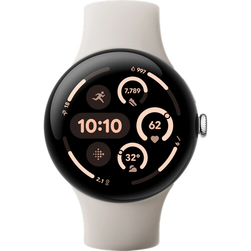 Tweedekans Google Pixel Watch 3 Zilver/Crème 45mm