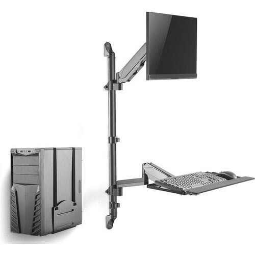 Tweedekans VDD Gaming - Monitor- & Toetsenbordbeugel - Max 8Kg - 0-56 cm - Zilver
